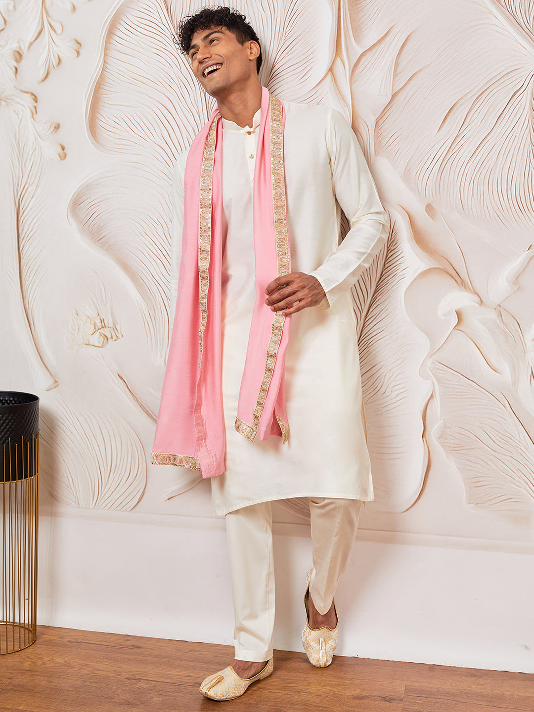 men’s kurta pant dupatta set