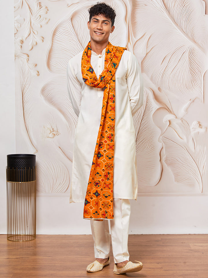 men’s kurta pant dupatta set