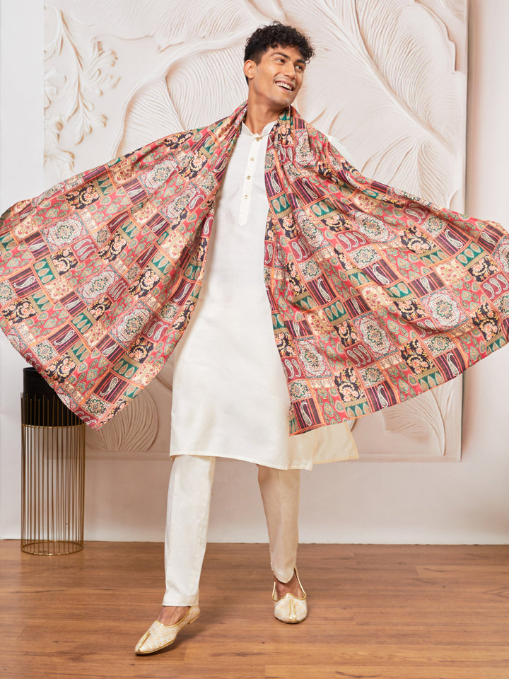 men’s kurta pant dupatta set