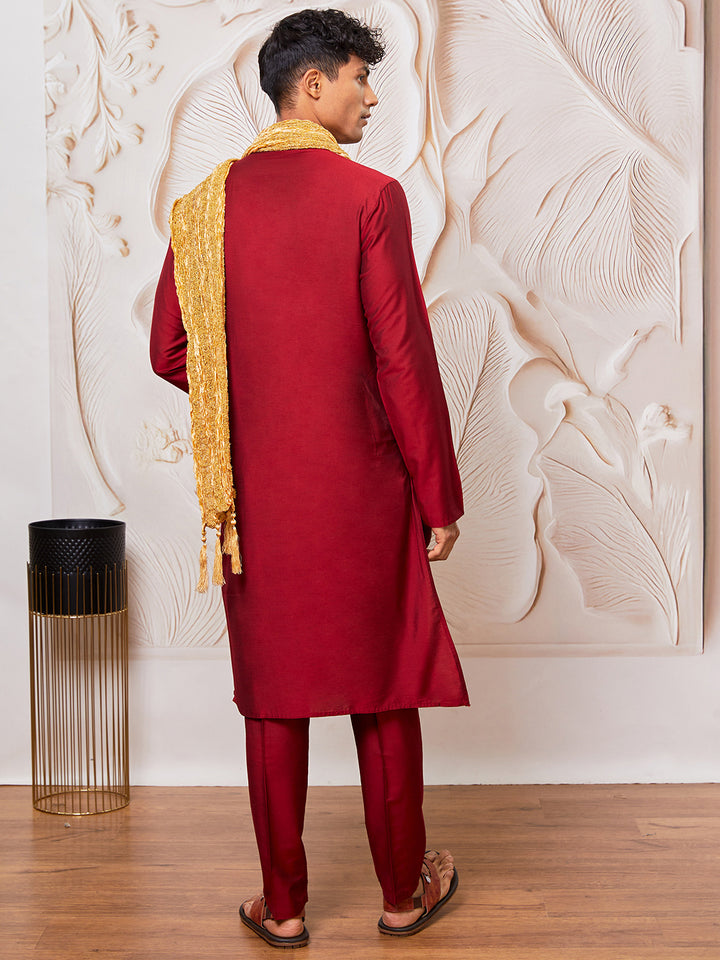 men’s kurta pant dupatta set