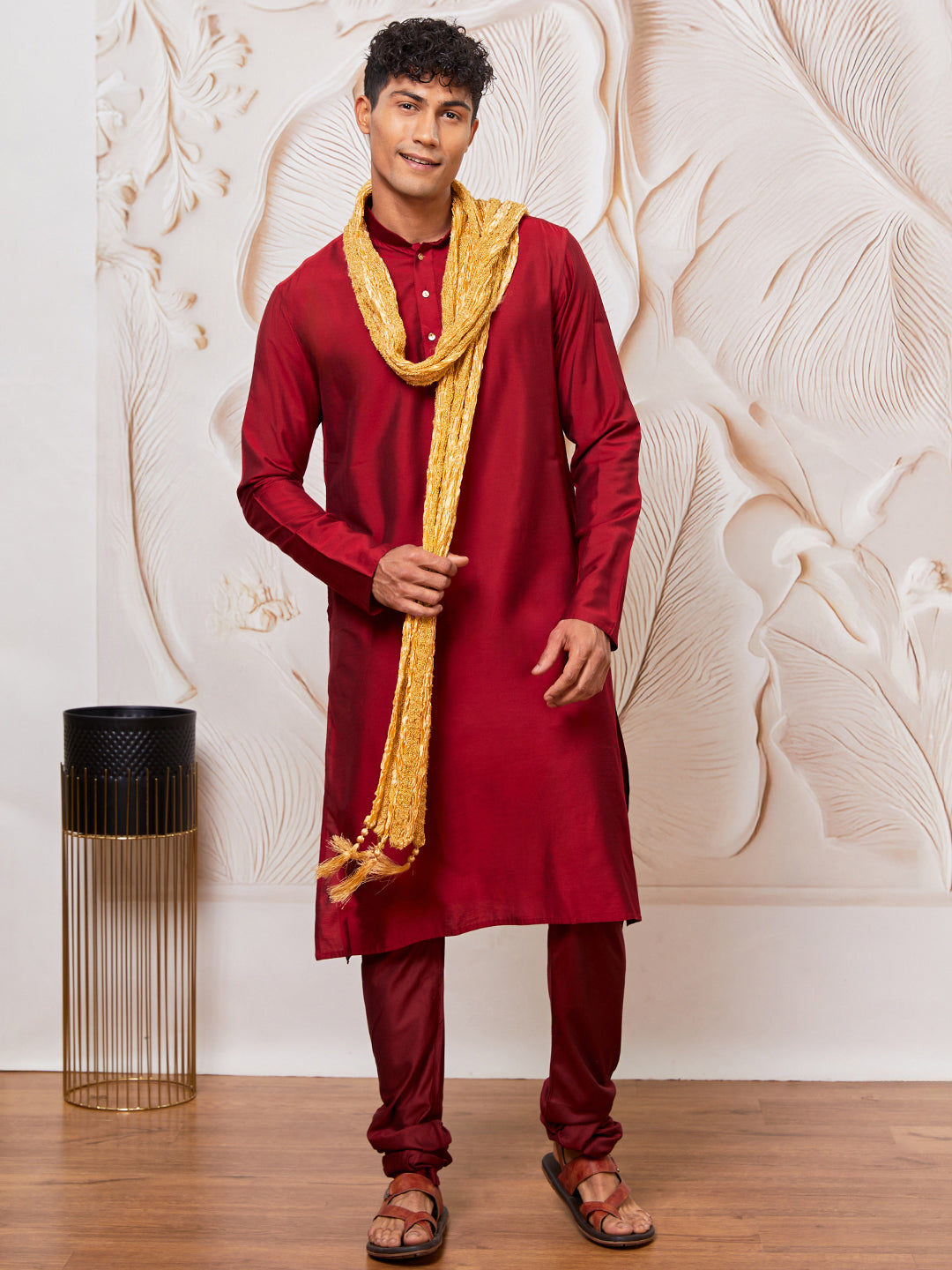 men’s kurta pant dupatta set