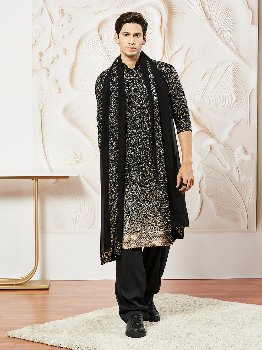 men’s kurta pant dupatta set