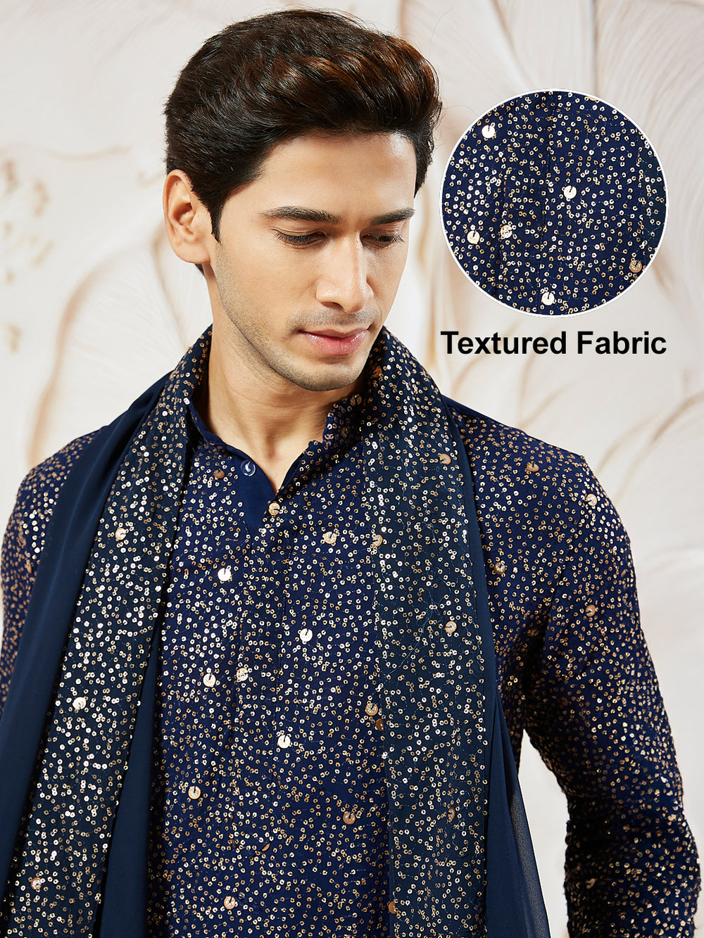 men’s kurta pant dupatta set