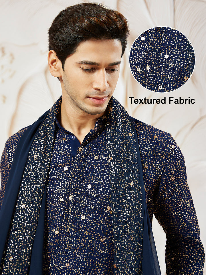 men’s kurta pant dupatta set