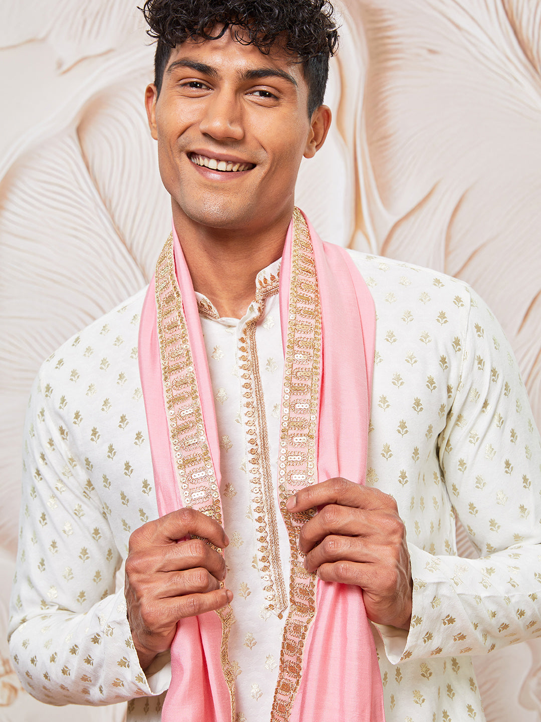 men’s kurta pant dupatta set