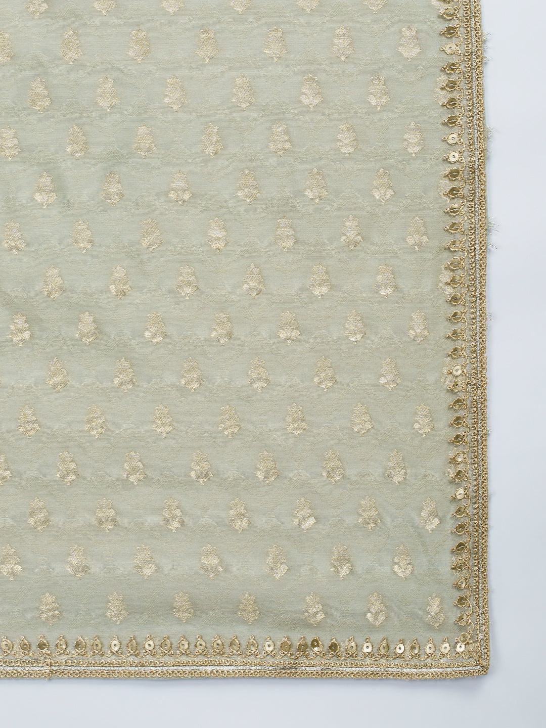 Men's Green Silk Blend Kurta Pyjama Set