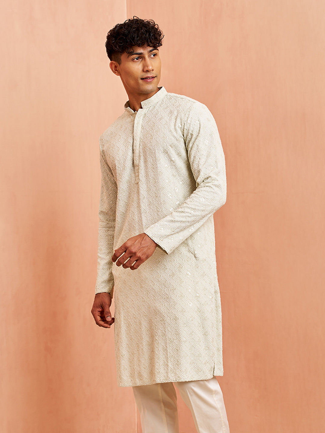 Men's Pista Rayon Kurta