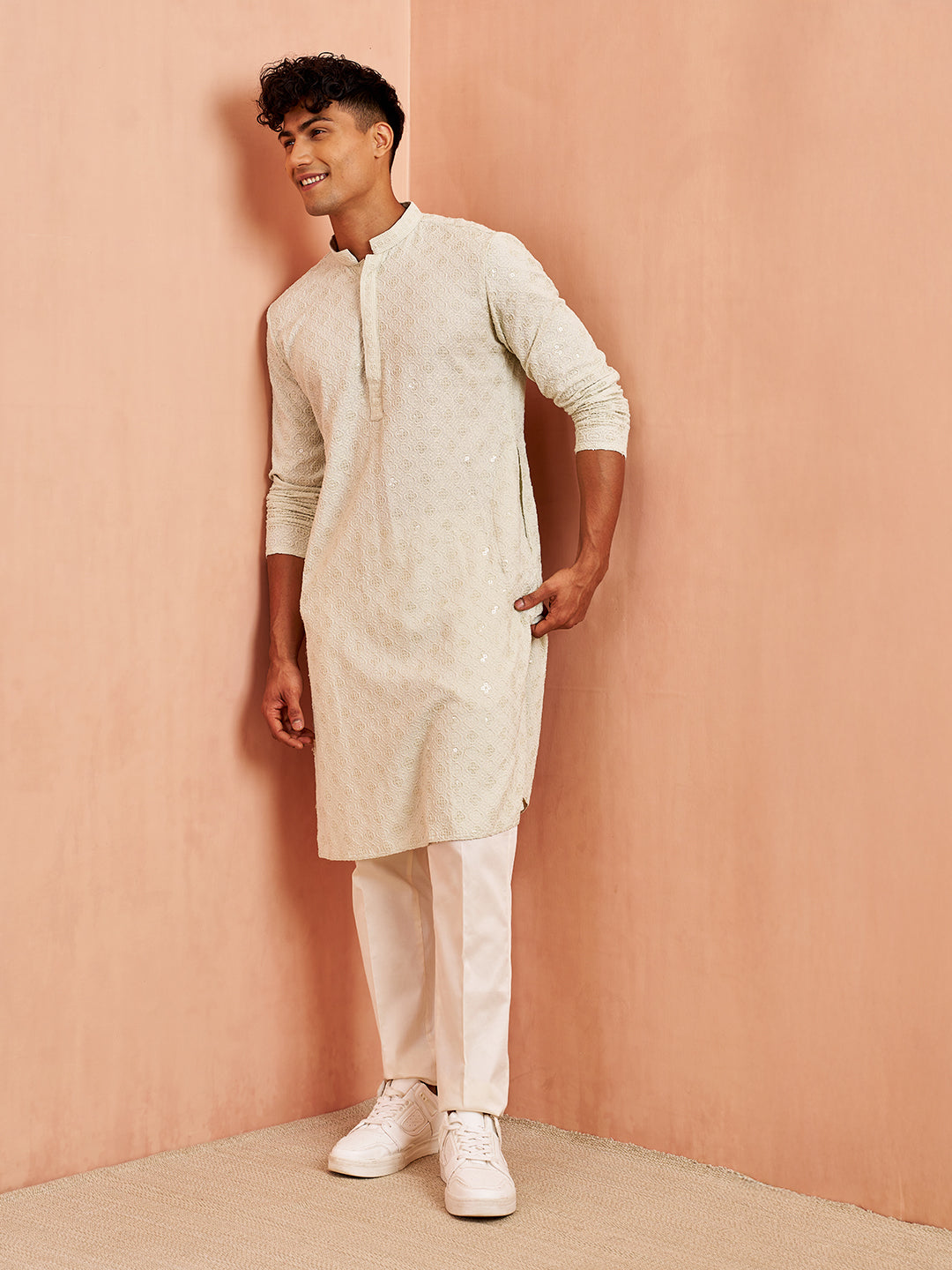 Men's Pista Rayon Kurta