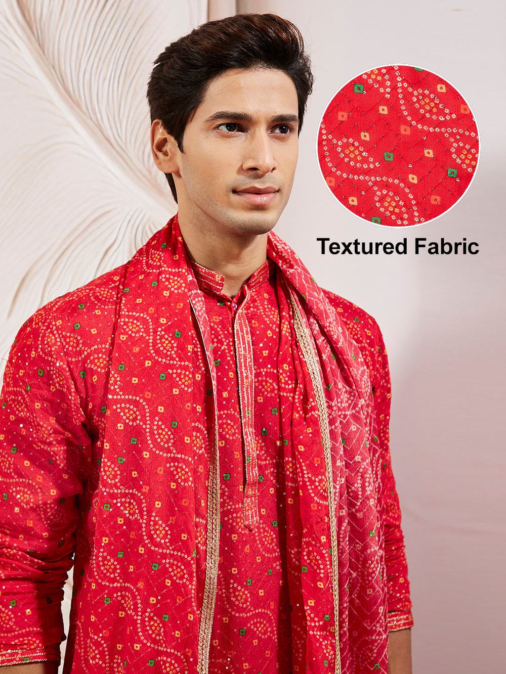 men’s kurta pant dupatta set