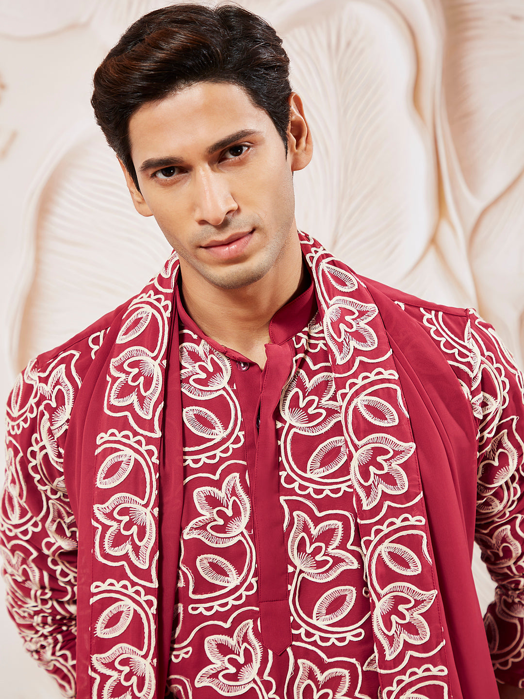 men’s kurta pant dupatta set