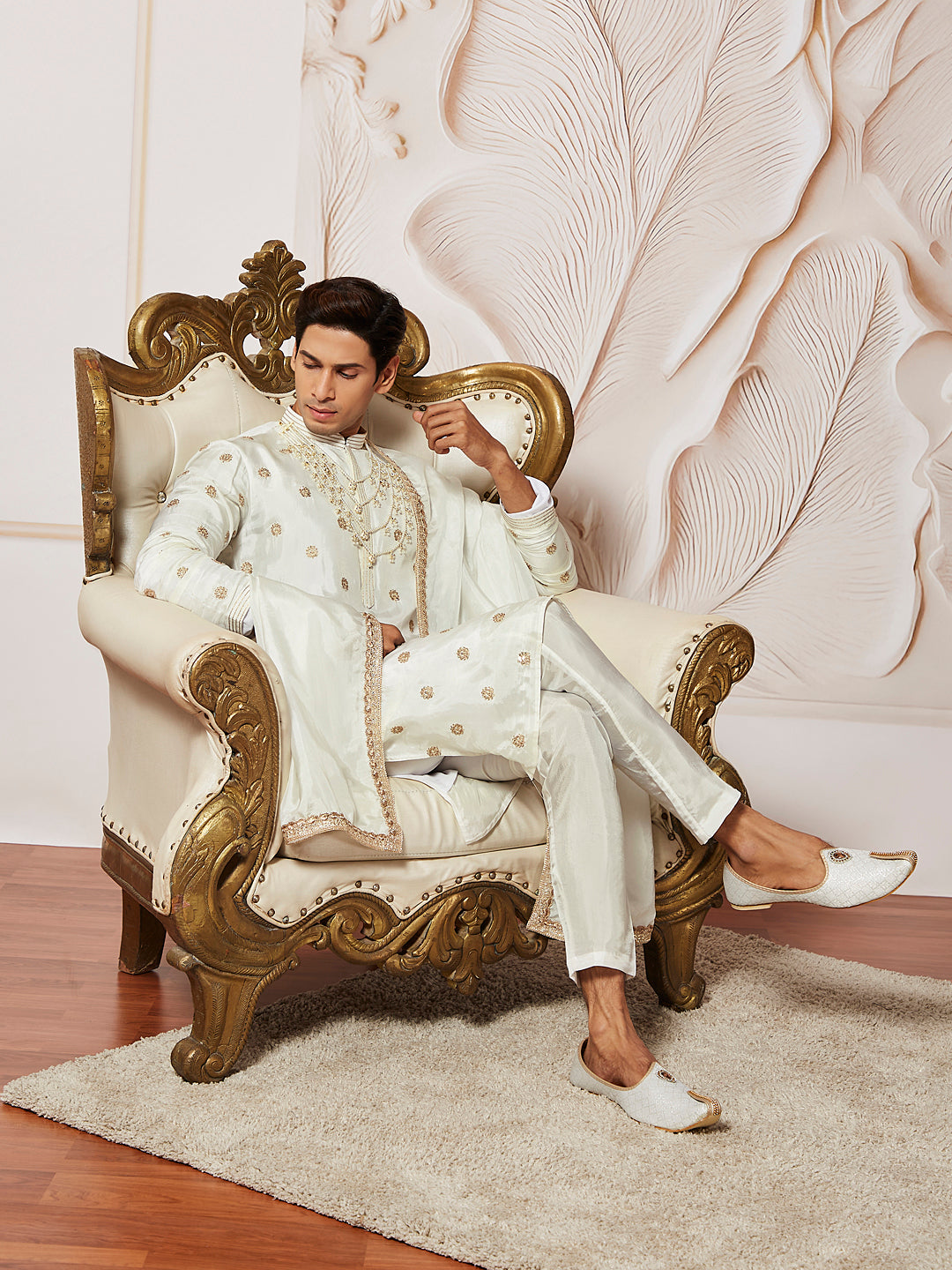 men’s kurta pant dupatta set