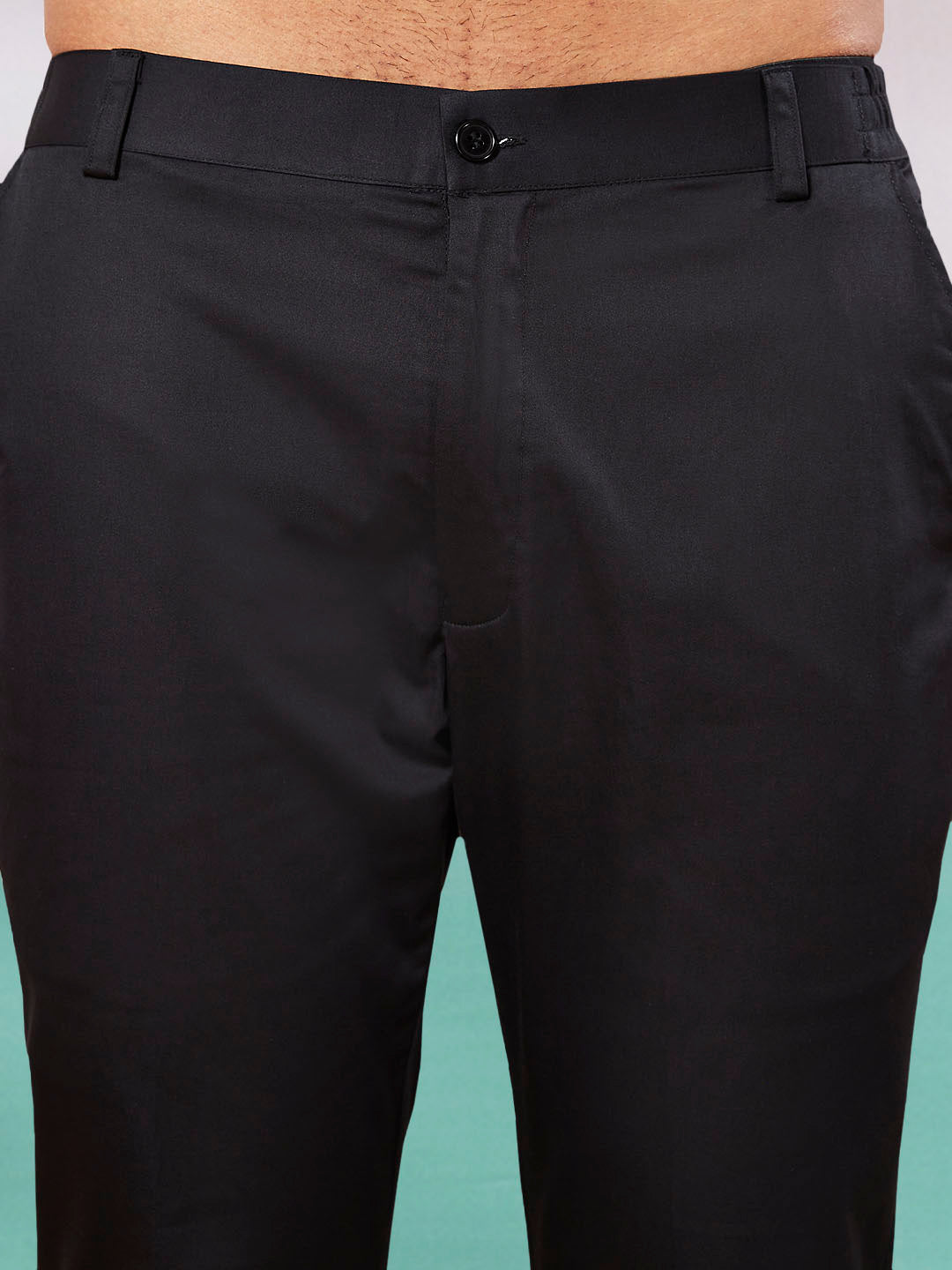 Men's Black Rayon Kurta And Pyjama Set