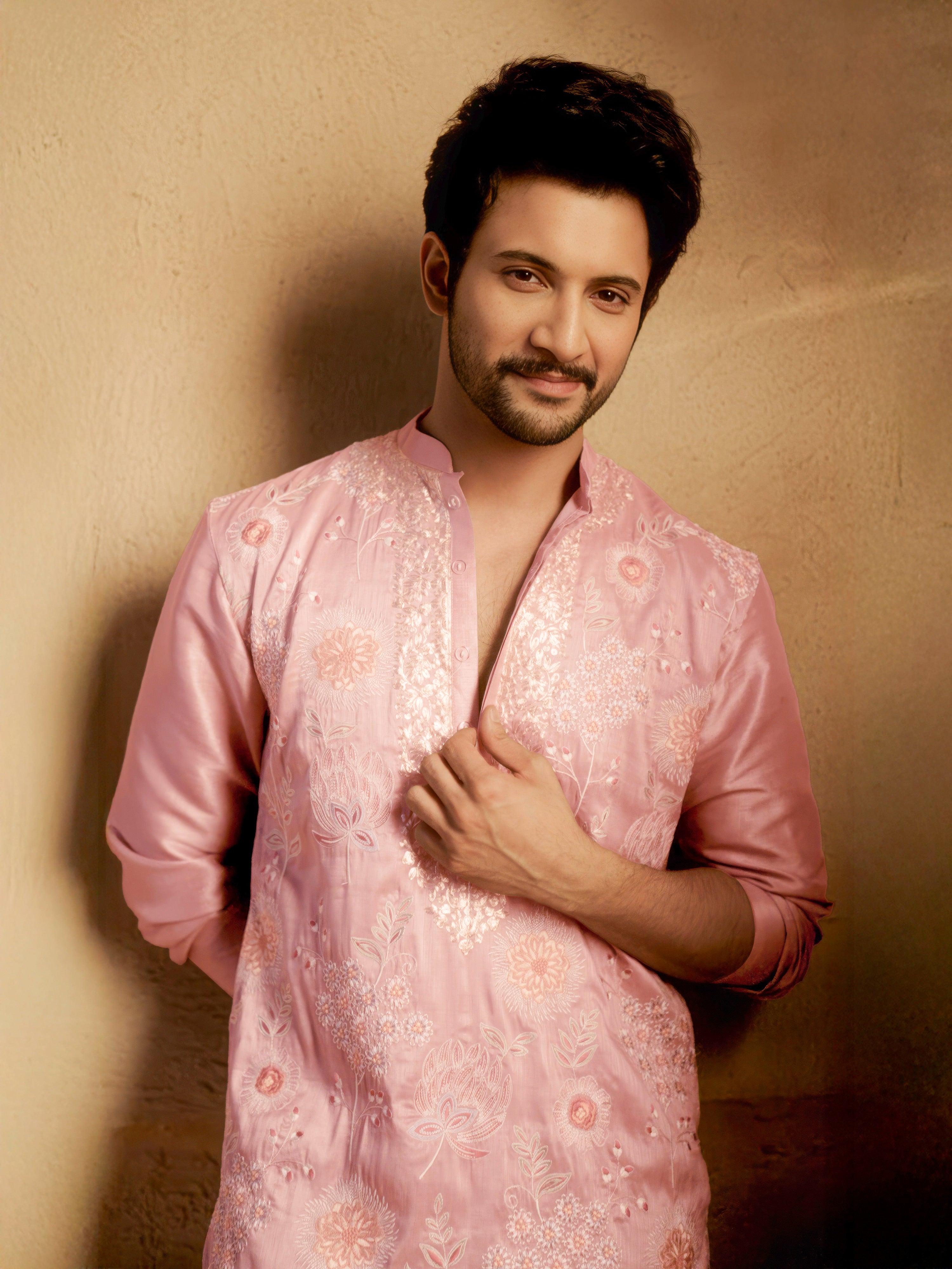 Men's Onion Silk Blend Kurta