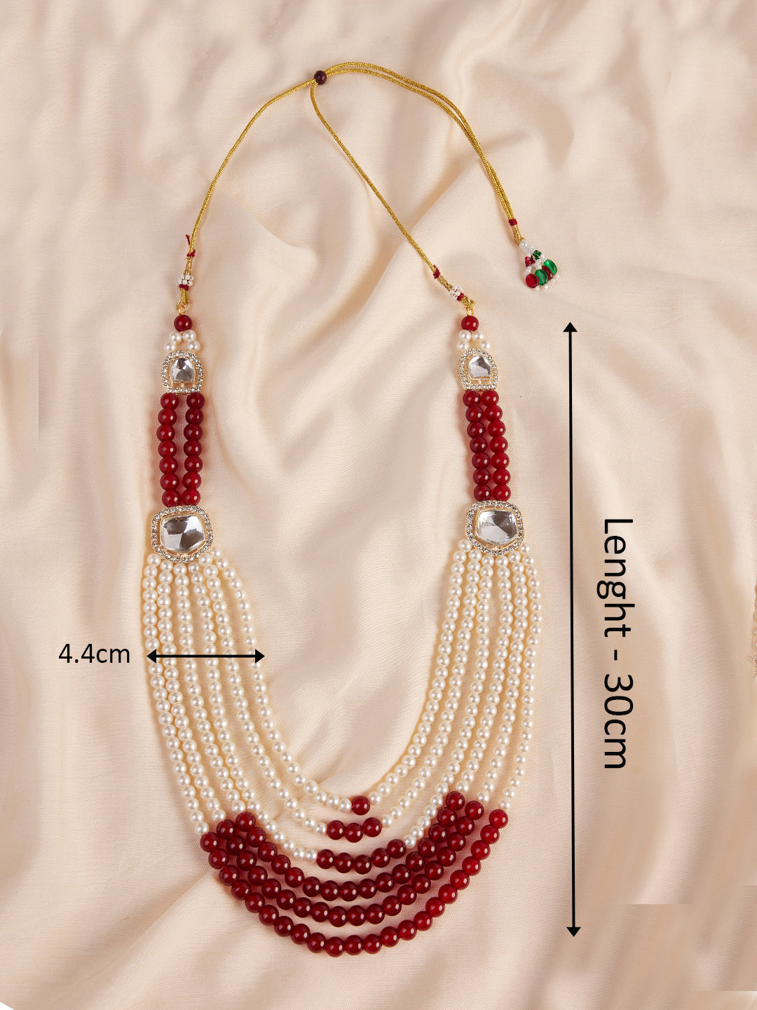 Men's Cream And Maroon - Mala