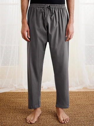 VASTRAMAY Men's Grey Cotton Pyjama