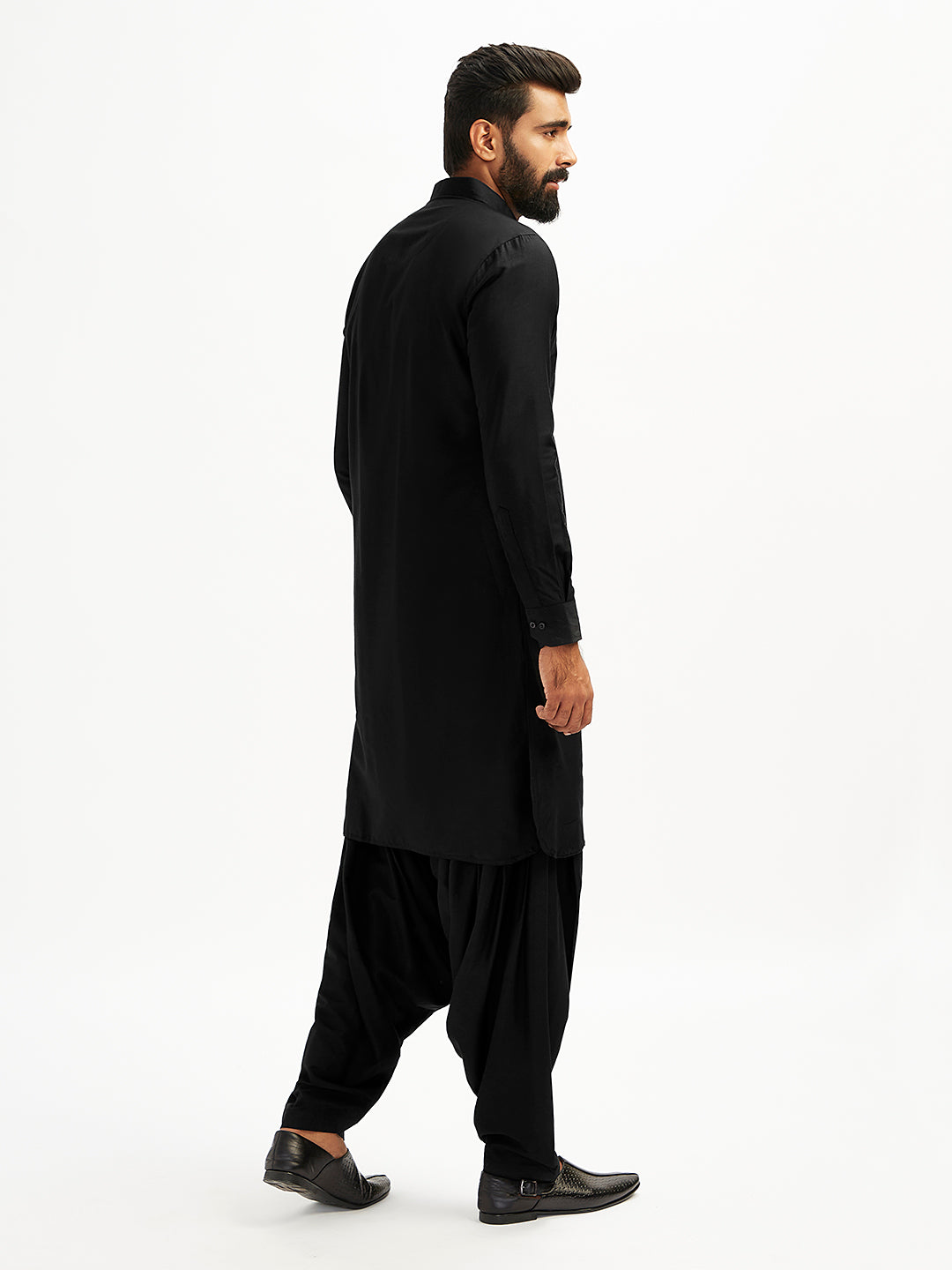 Men’s Solid Pathani Kurta and Patiala Pyjama Set