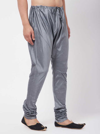 VASTRAMAY Men's Grey Viscose Pyjama