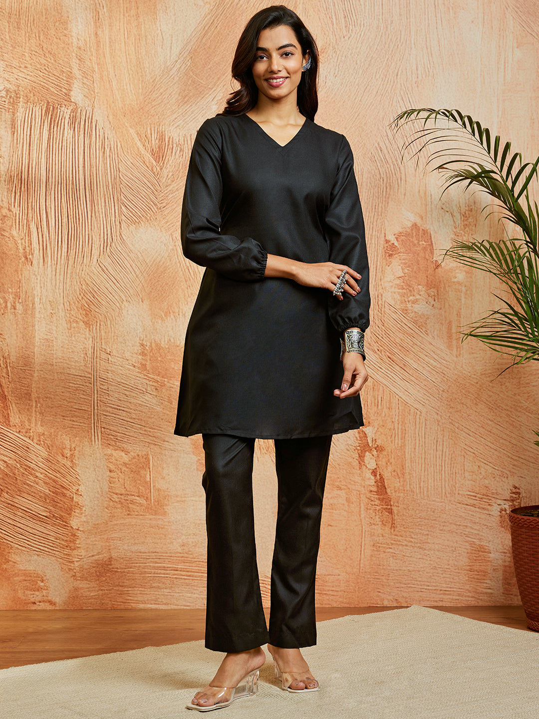 Women's Black Co Ords Set