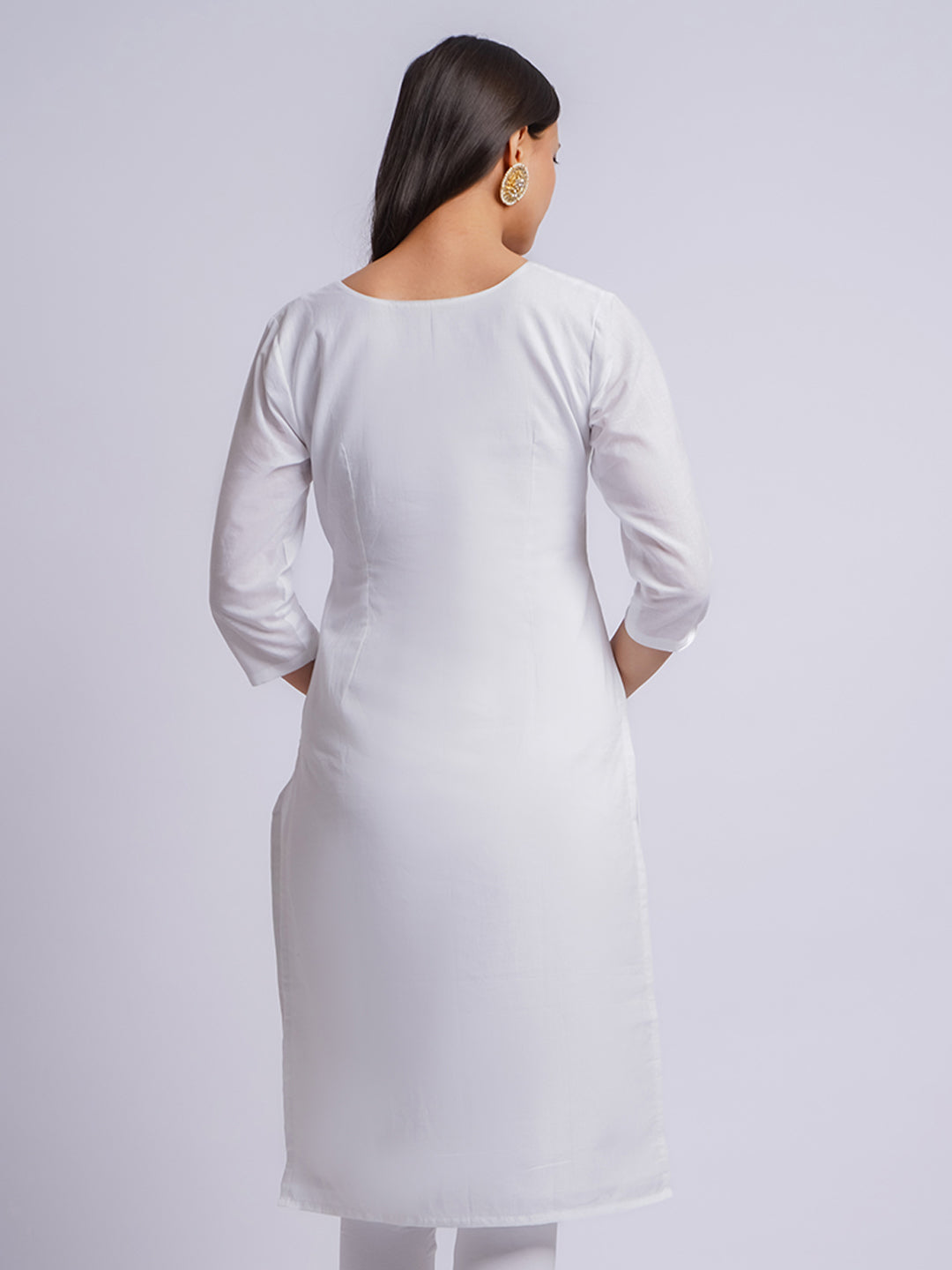 Women's White Only Kurta