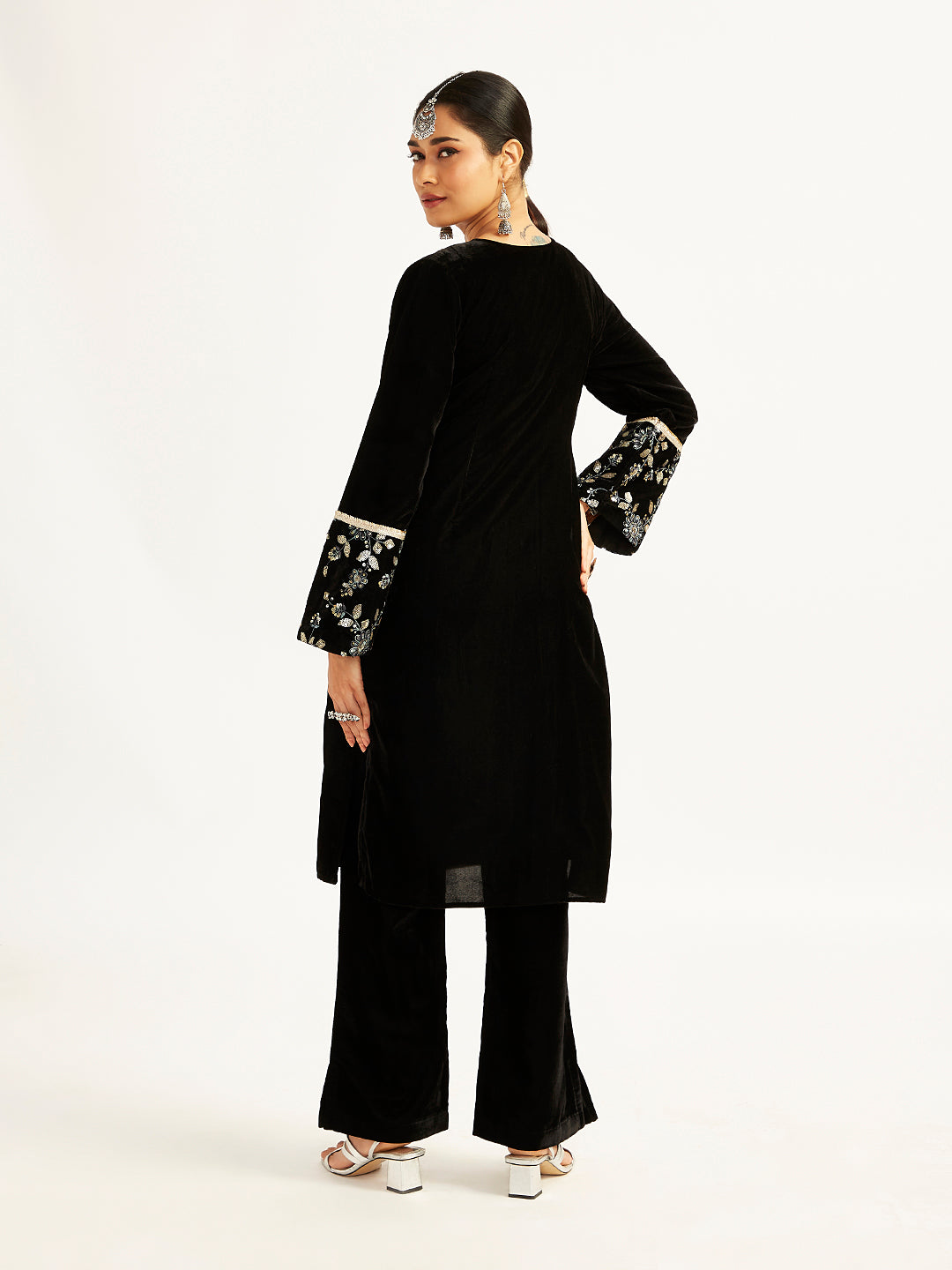 Women's Black Kurta Set