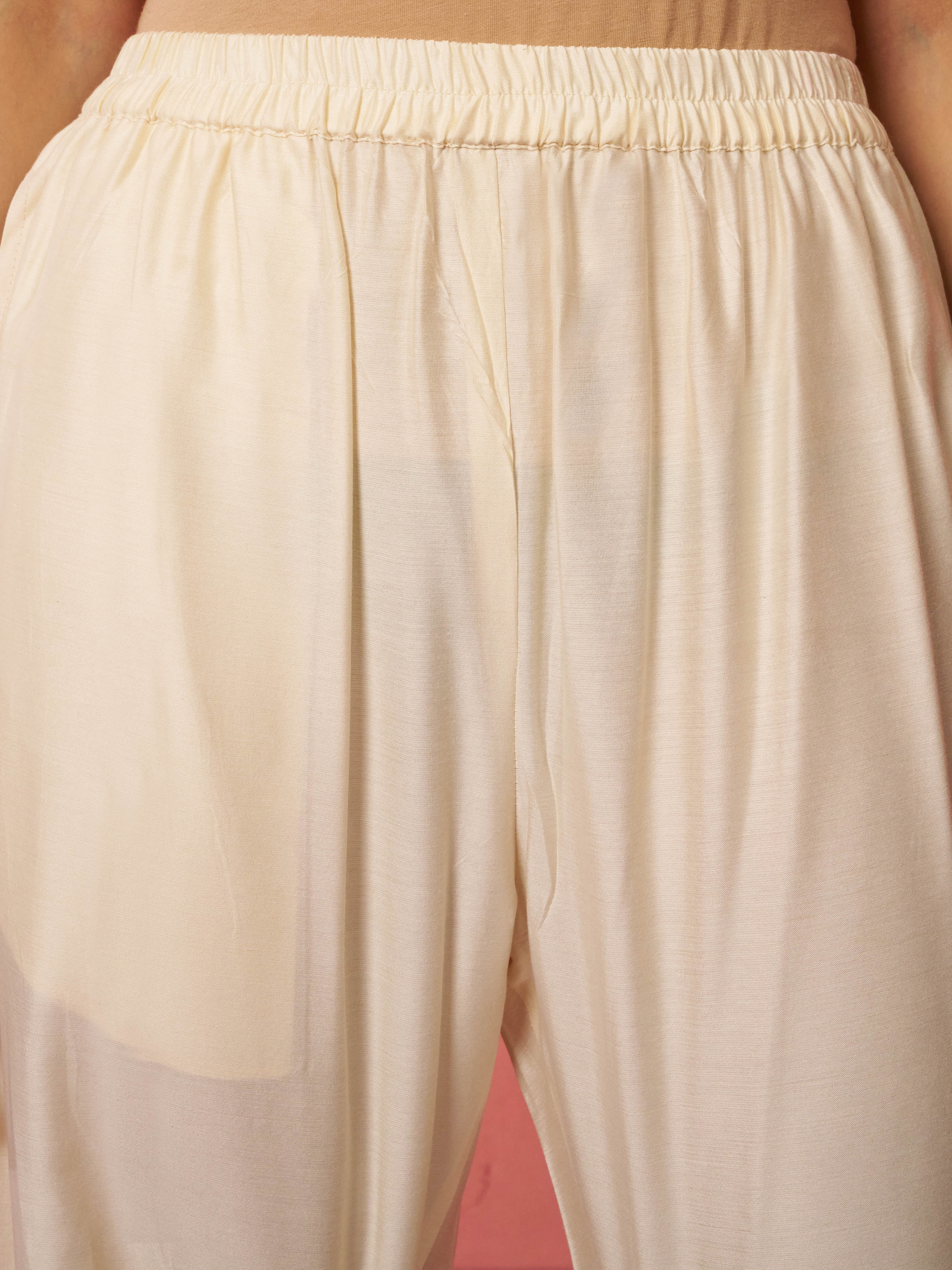 Women's Multicolour Chinon Kaftan Kurta Set