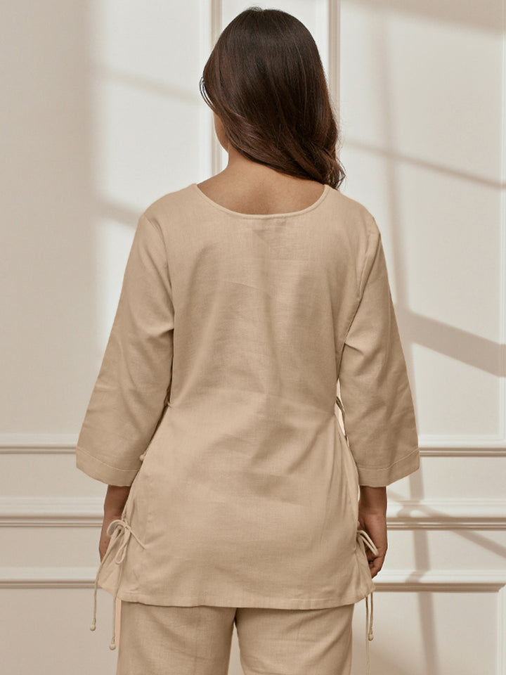 Women Round Neck Yoga Top