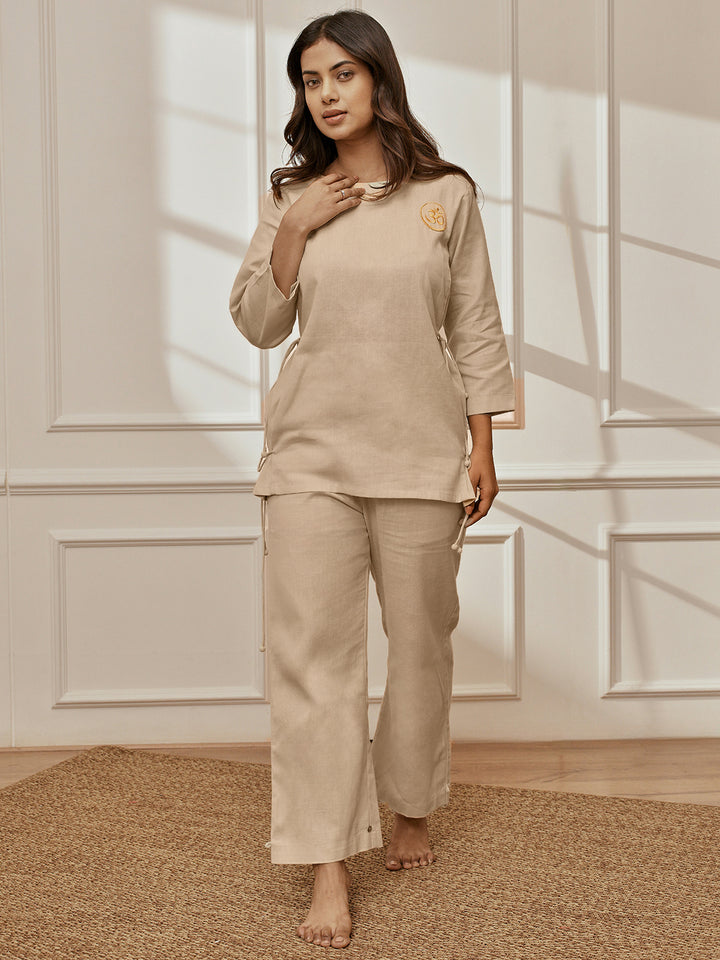 Women cotton yoga kurta set