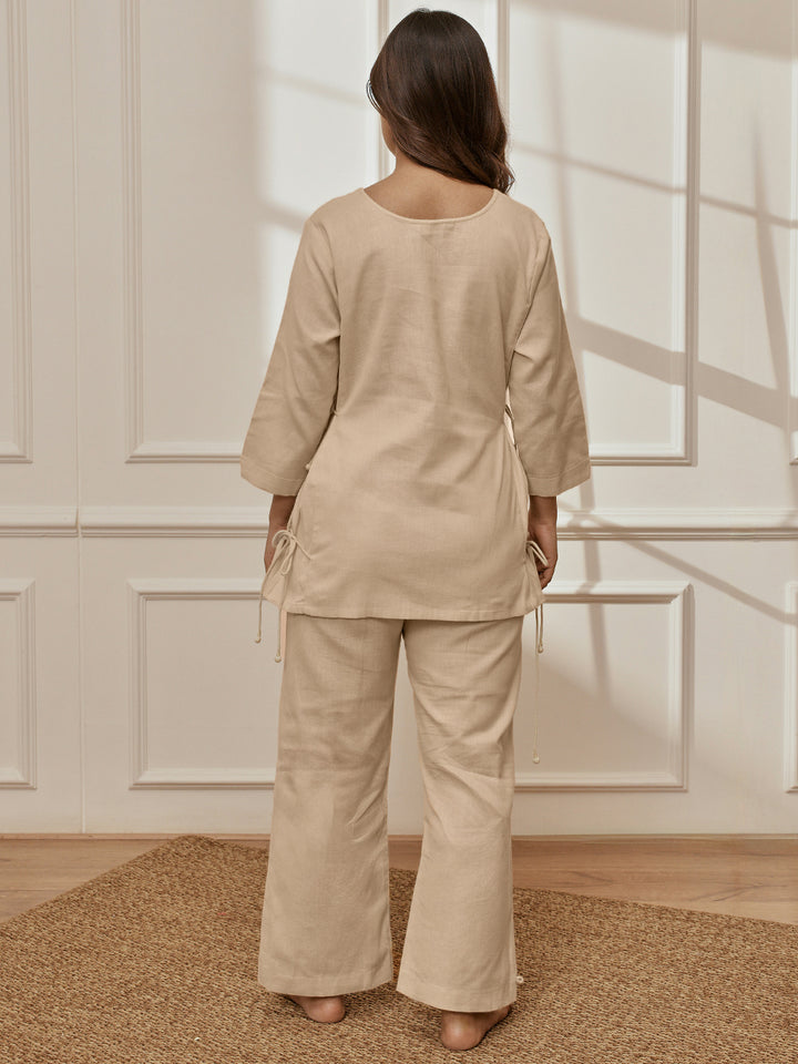 Women cotton yoga kurta set
