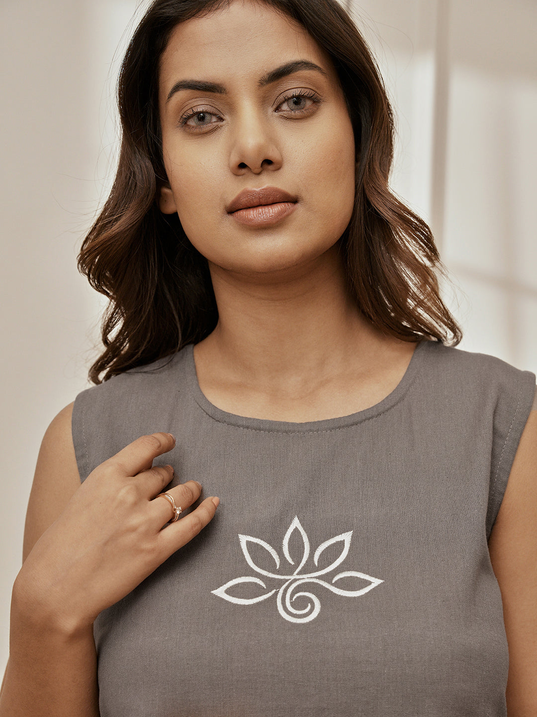 Women cotton yoga kurta set