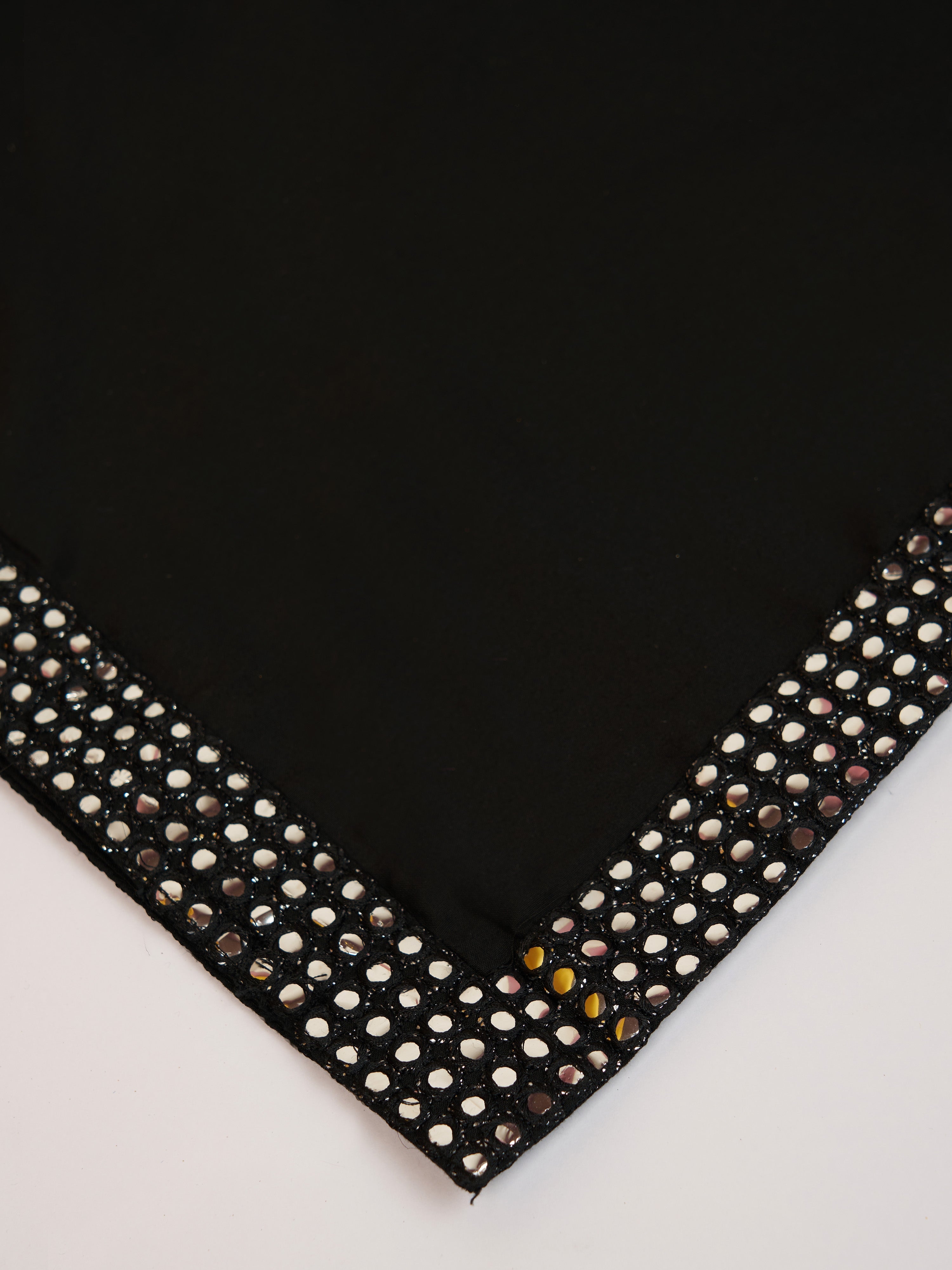 Men's Black Solid Dupatta