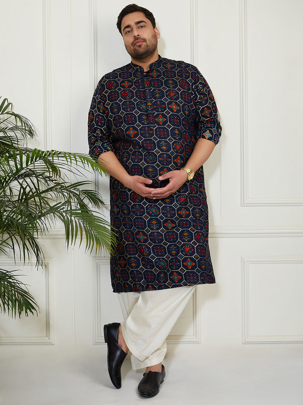 plus size kurta for men
