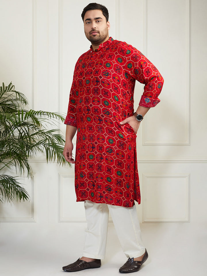 plus size kurta for men