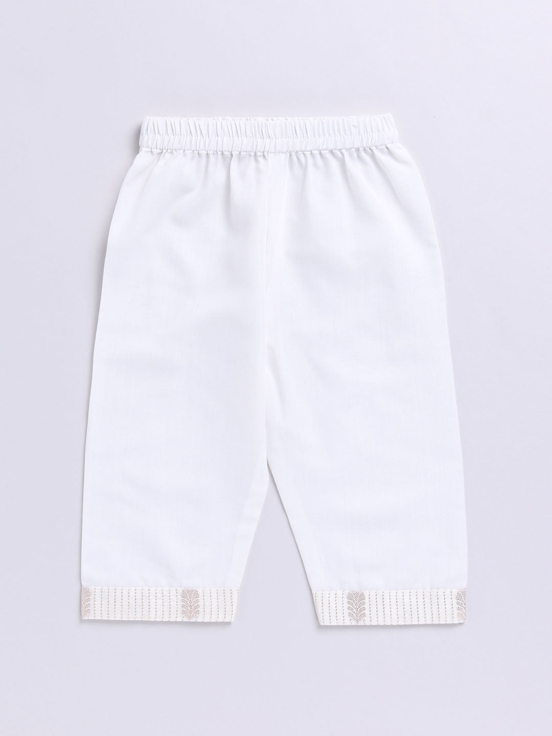 Girl's' Cream Ethnic Combo Set