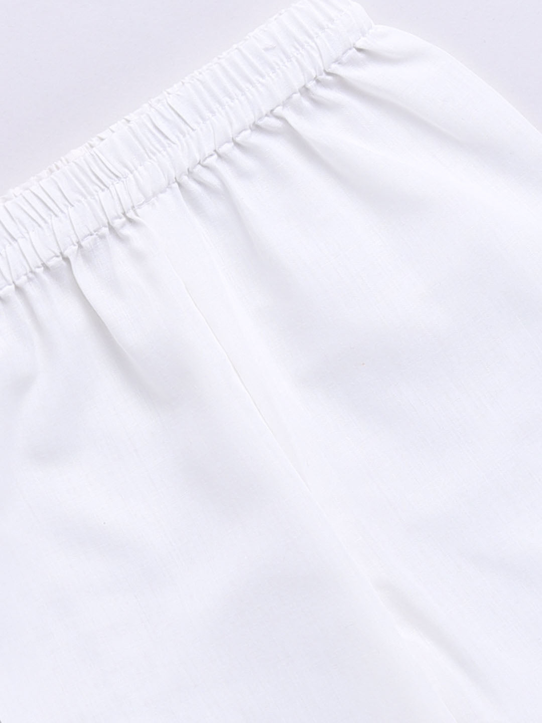 Girl's' Cream Ethnic Combo Set