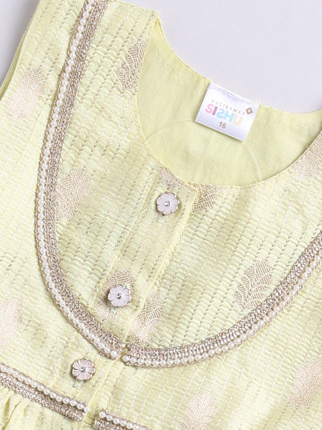 Girl's' Mint Green Ethnic Combo Set