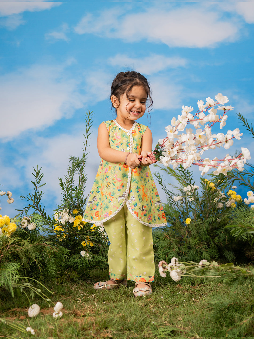 Girl's' Green Co Ords