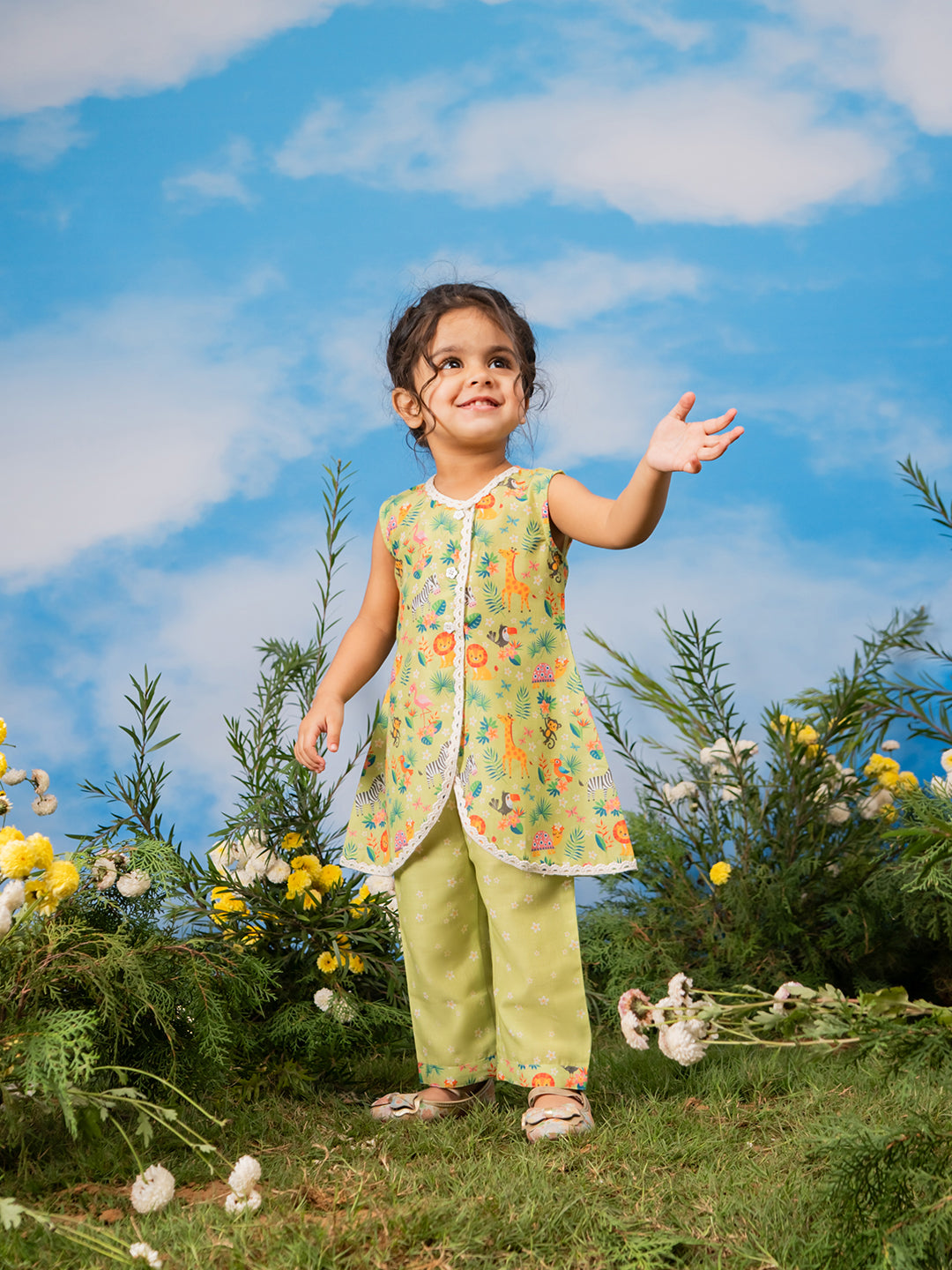 Girl's' Green Co Ords