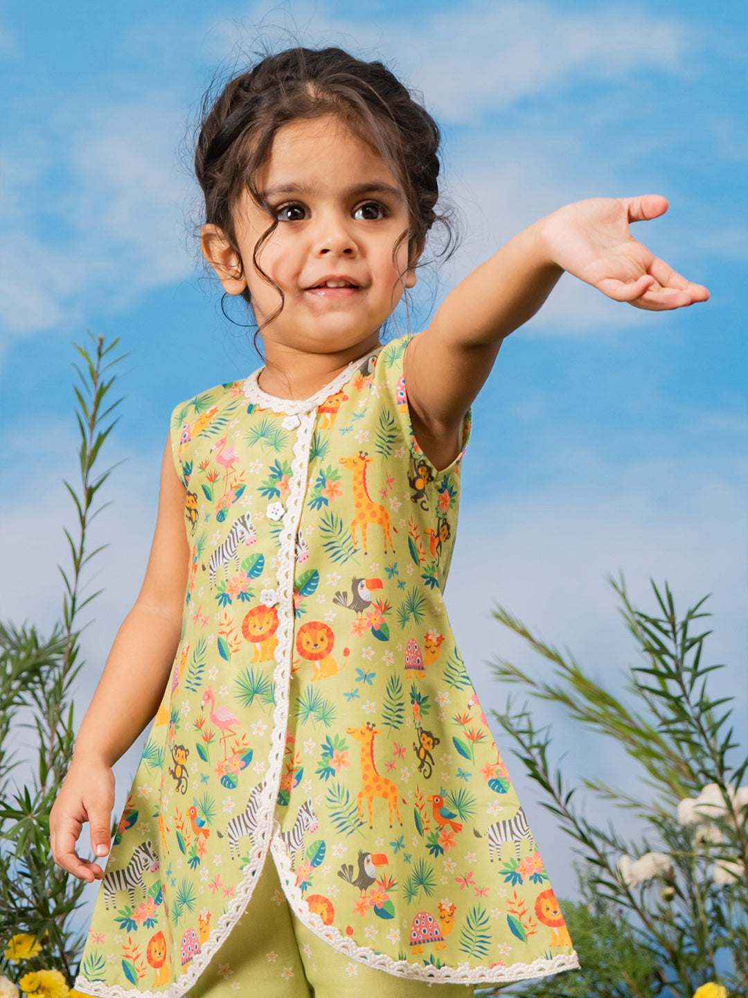 Girl's' Green Co Ords