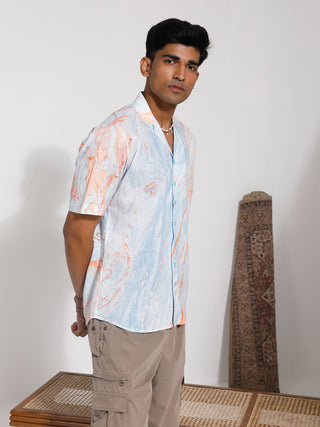 VASTRAMAY Men's MultiColour Cotton Ethnic Shirt