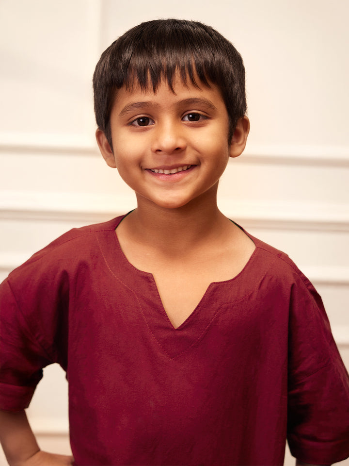 cotton yoga kurta for boys