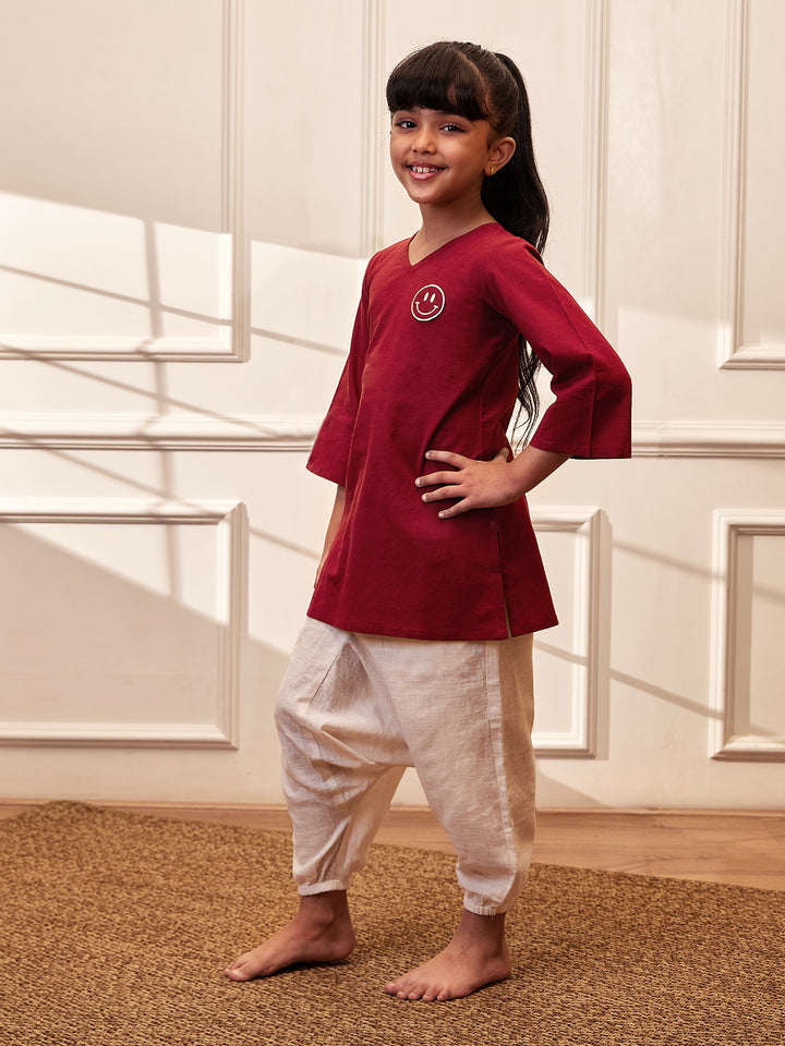 Girls Cotton Yoga Kurta