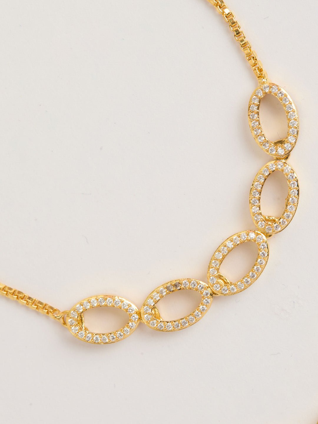 vastramayGold Plated American Diamond Bracelet for Women