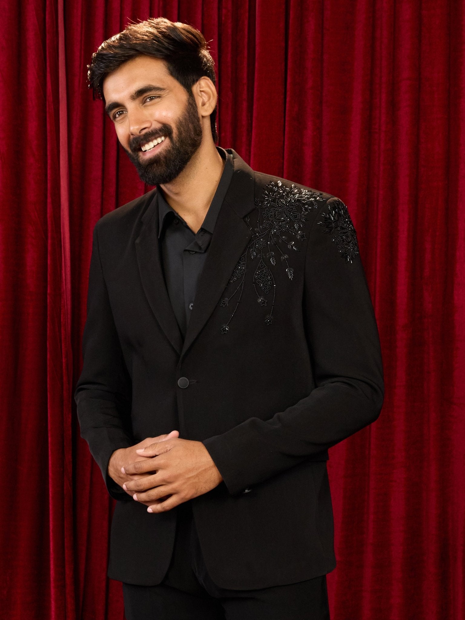 men’s blazer and straight pant set