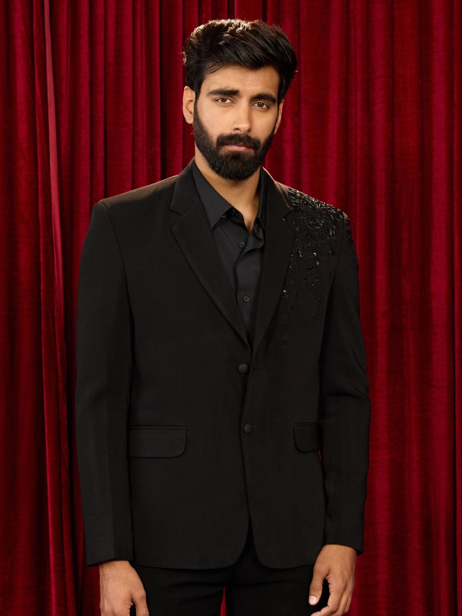 men’s blazer and straight pant set