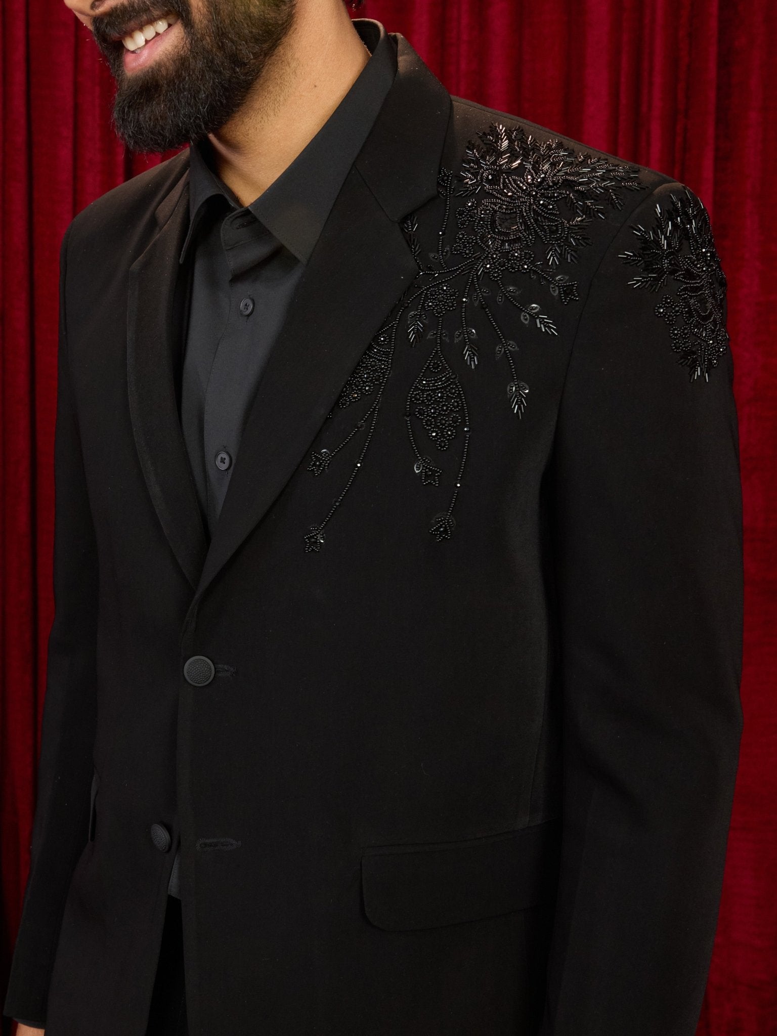 men’s blazer and straight pant set