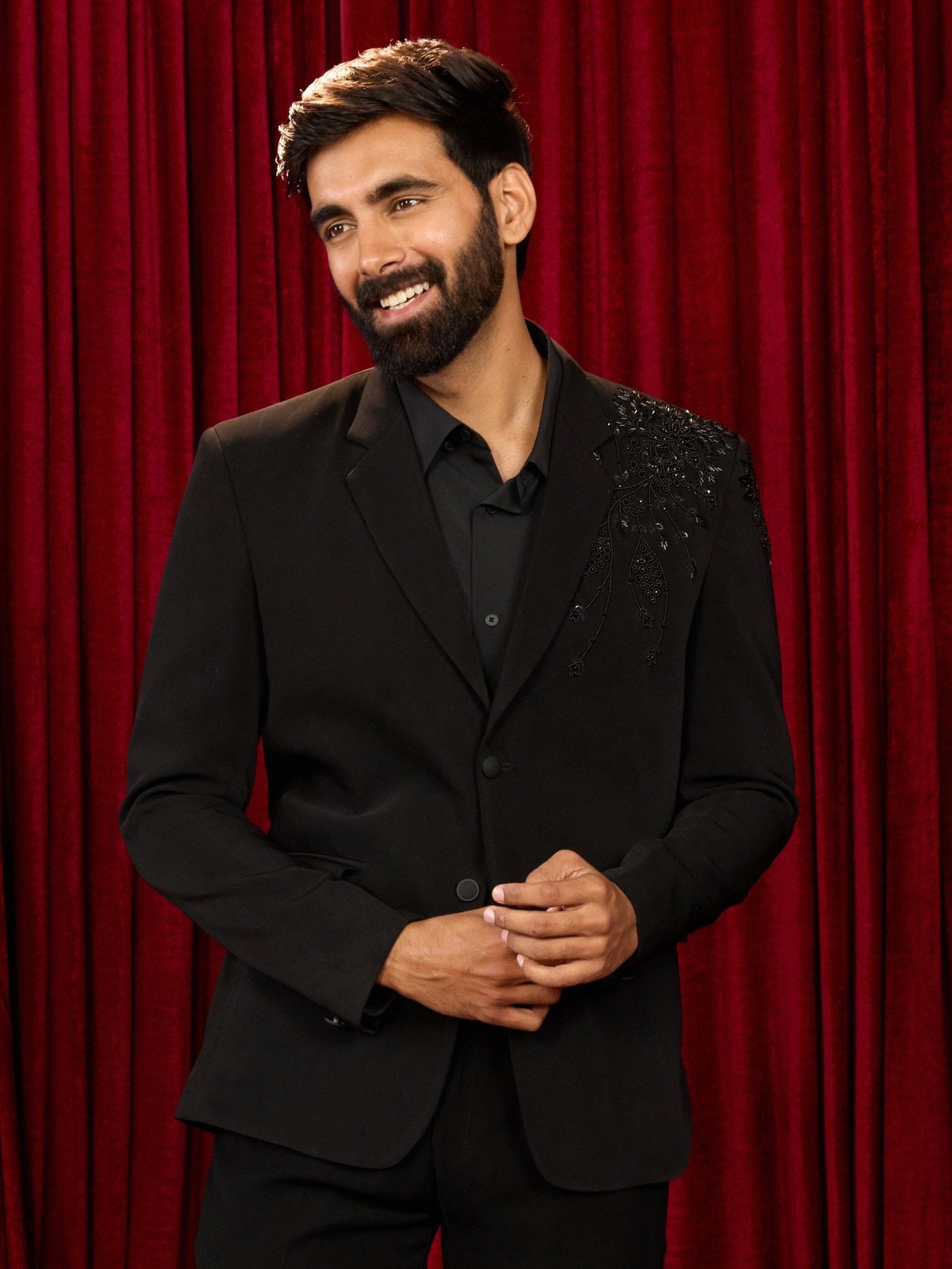 men’s blazer and straight pant set
