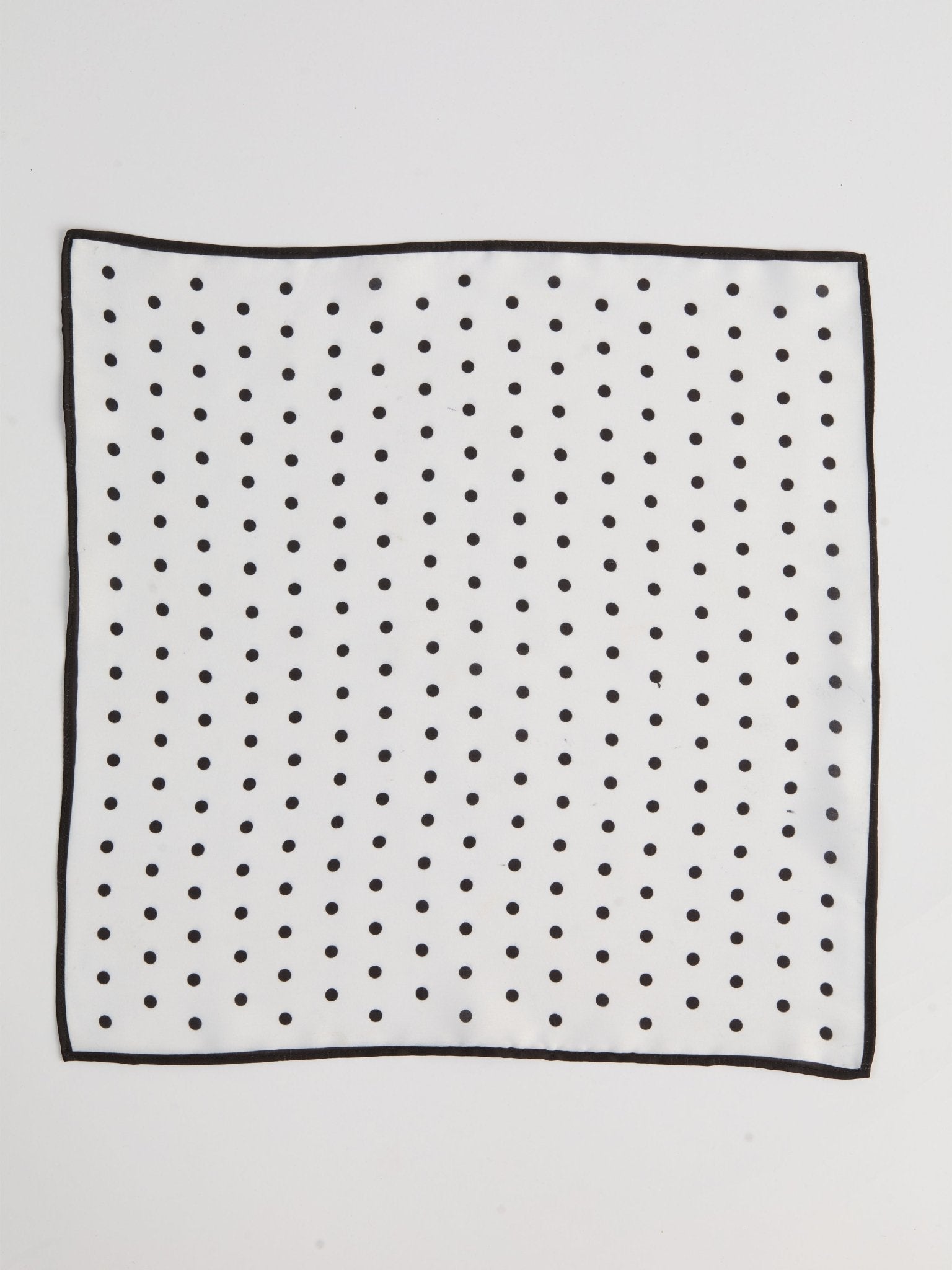 vastramayMen's Black Printed Silk Pocket Square