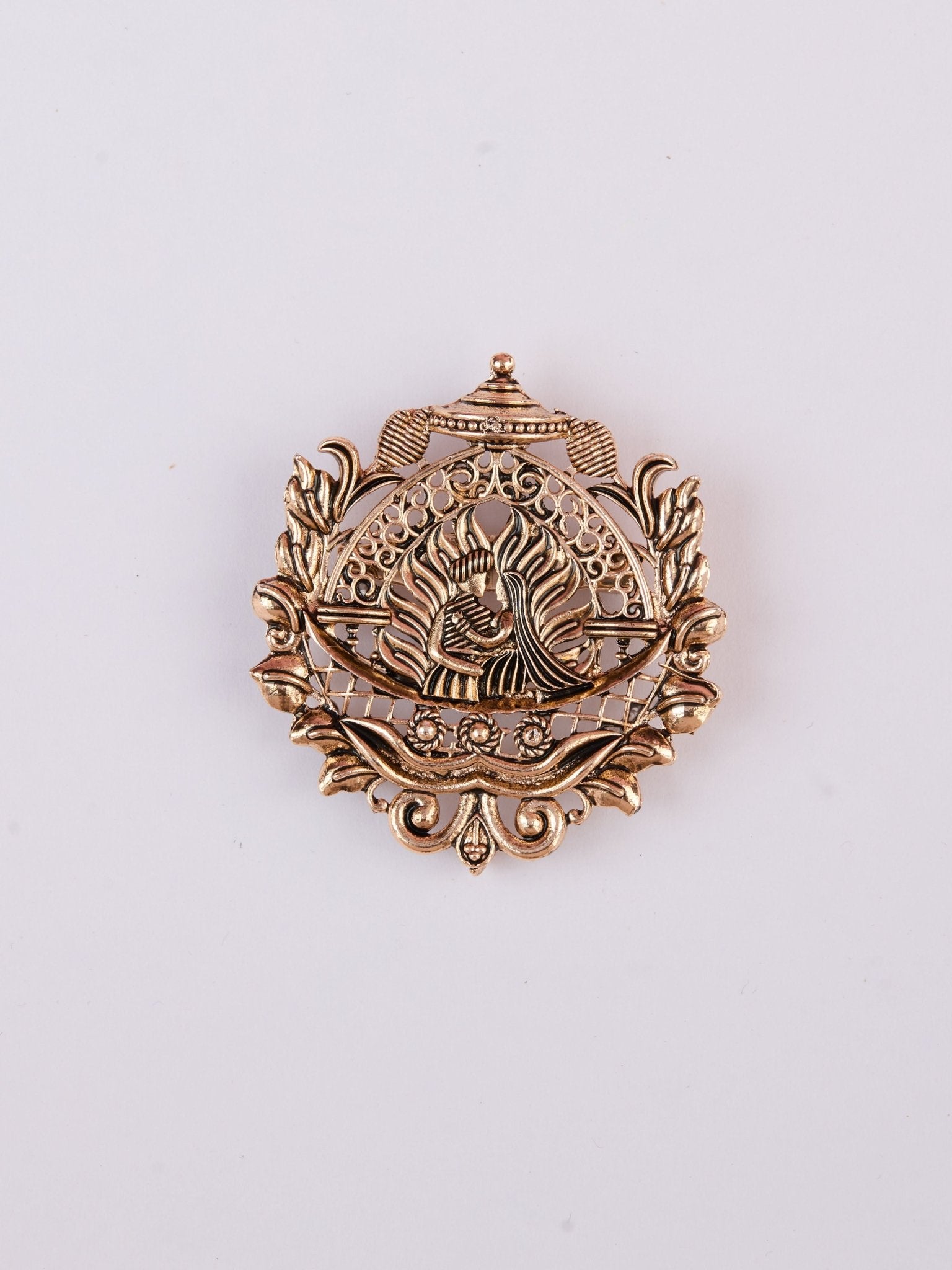 Men's Gold-Toned Brooch
