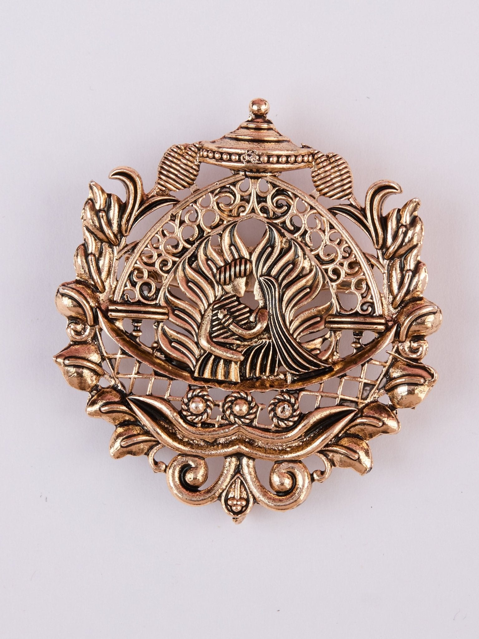 Men's Gold-Toned Brooch