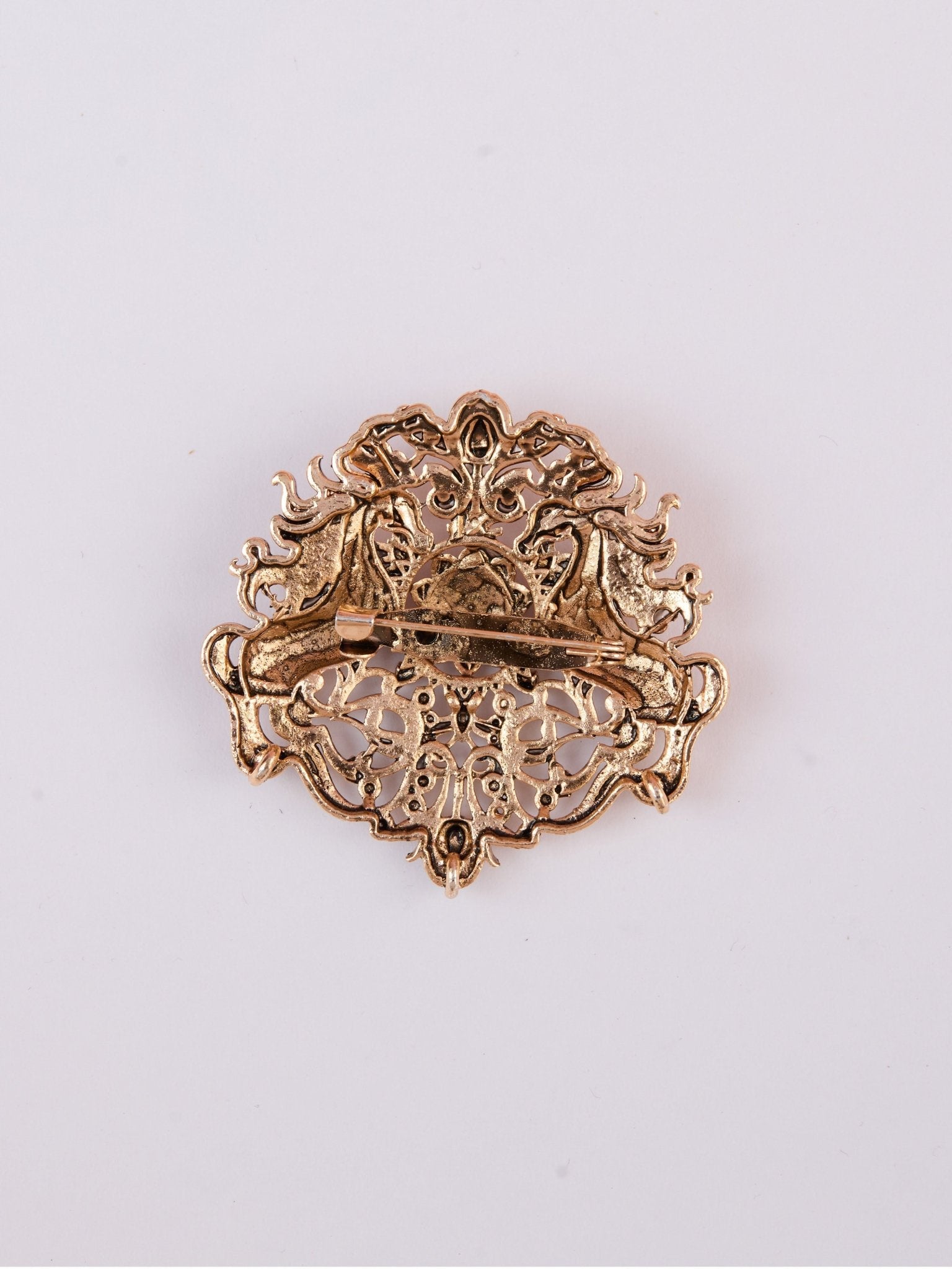 Men's Gold-Toned Brooch